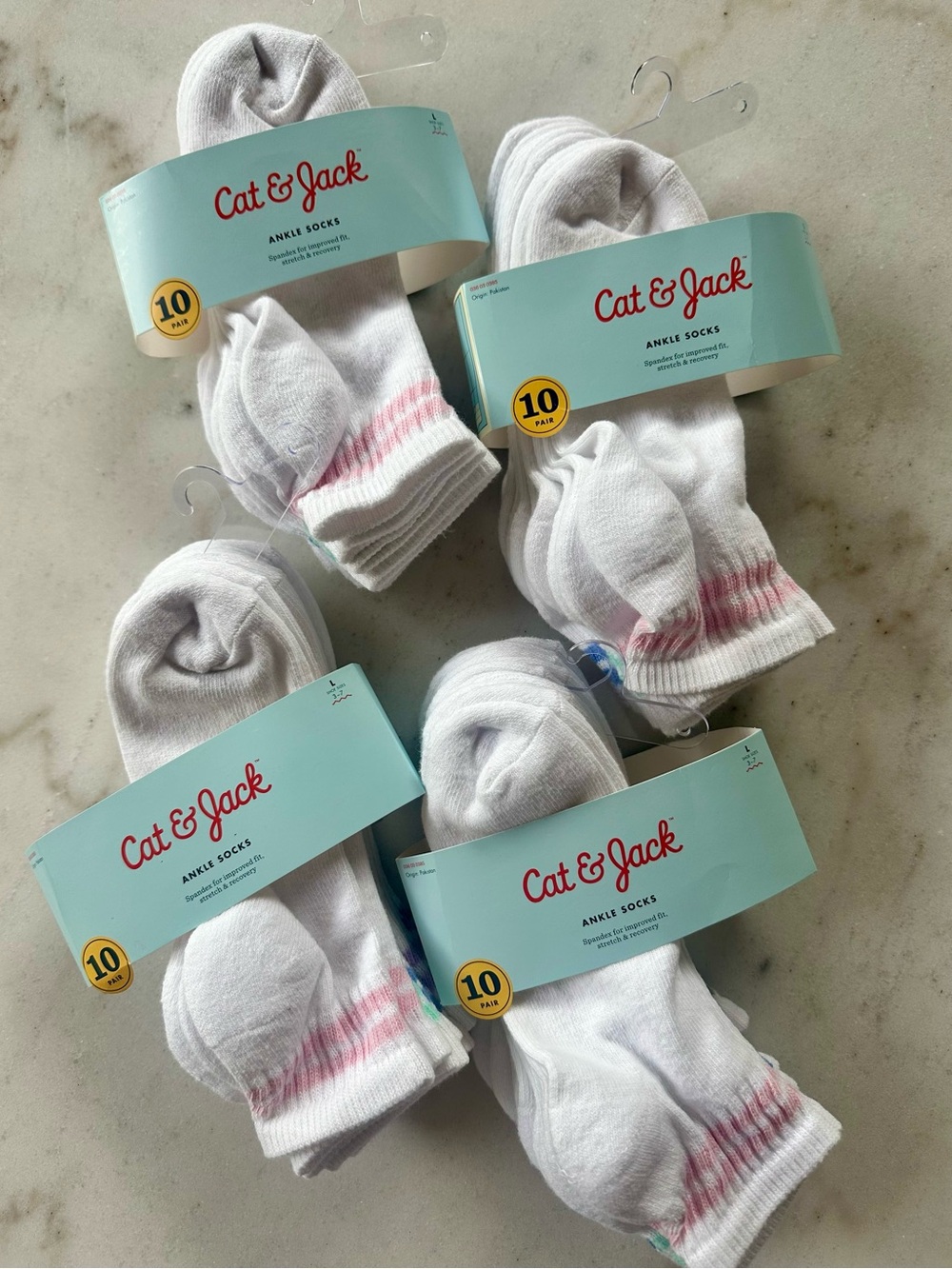 NWT 20 pairs of Cat & Jack Ankle Socks